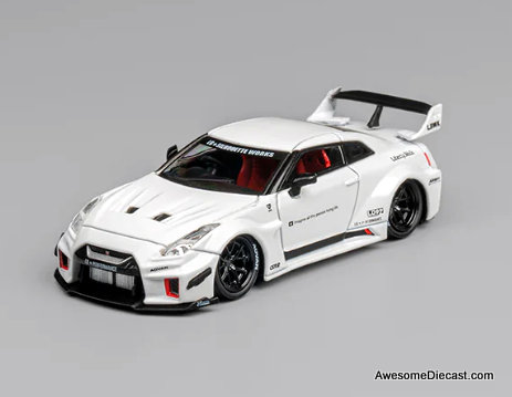 Nissan LBWK Super Silhouette GT35RR, White 1:64 Diecast Model Car by CM Model
