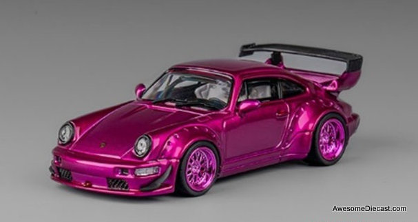Porsche 964 RWB, Metallic Purple (Indonesia Exclusive) 1:64 Diecast Model Car by CM Model