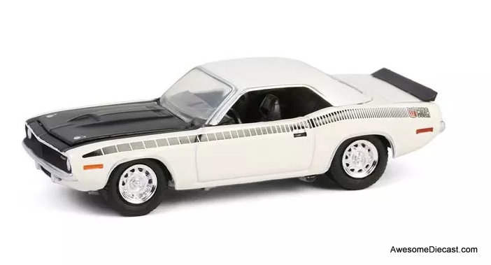 1970 Plymouth AAR Cuda, White 1:64 Diecast Model Car by Greenlight