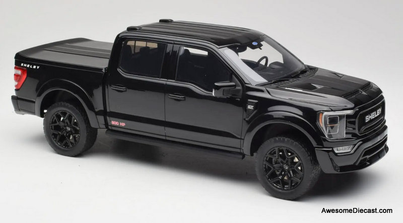 2024 Ford Shelby F-150 Centennial Edition, Black 1:18 Resin Cast Truck by GT Spirit