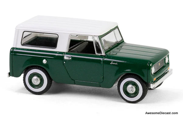 1961 Harvester Scout, Green/White " Meet The Scout"  1:64 Diecast Model Car by Greenlight