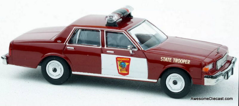 1987 Chevrolet Caprice: Minnesota State Police 1:87 ABS Plastic Model Car by Brekina