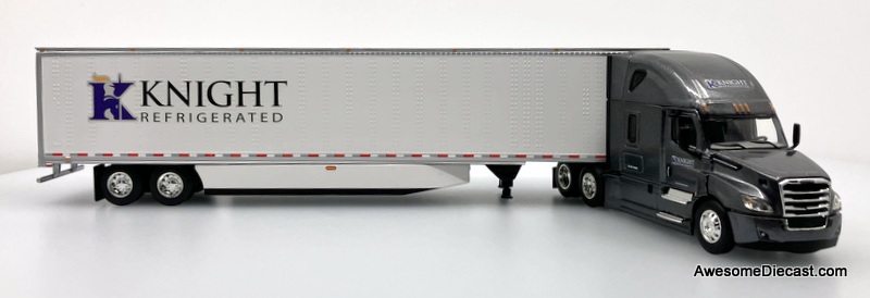 2018 Freightliner Cascadia High Roof Sleeper Tractor w/53' Refrigerated Trailer: Knight Refrigerated 1:64 Diecast Model Truck DCP by FG