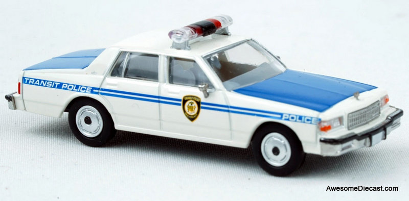 1987 Chevrolet Caprice: New York City Transit Police 1:87 ABS Plastic Model Car by Brekina