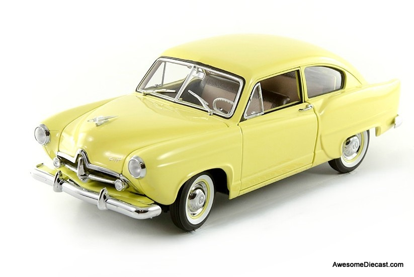 1951 Kaiser Henry J, Arena Yellow 1:18 Diecast Model by Sun Star