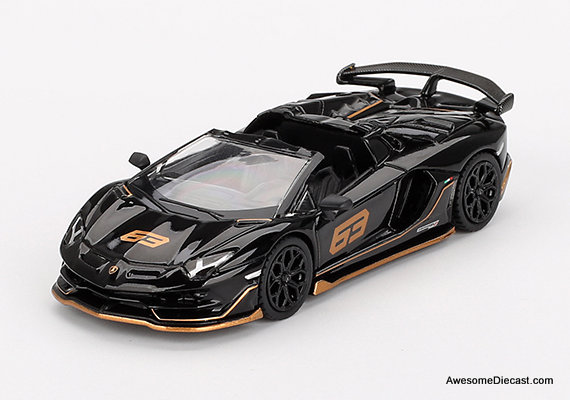 アイドロンLamborghiniAventadoSVJ63Roadster EIDOLON 1/18 Lamborghini Aventador SVJ 63 2018 Blu Nethans