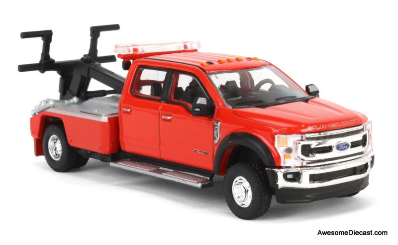 2020 Ford F-450 Super Duty Tow Truck, Rapid Red 1:64 Diecast Model Truck by Greenlight