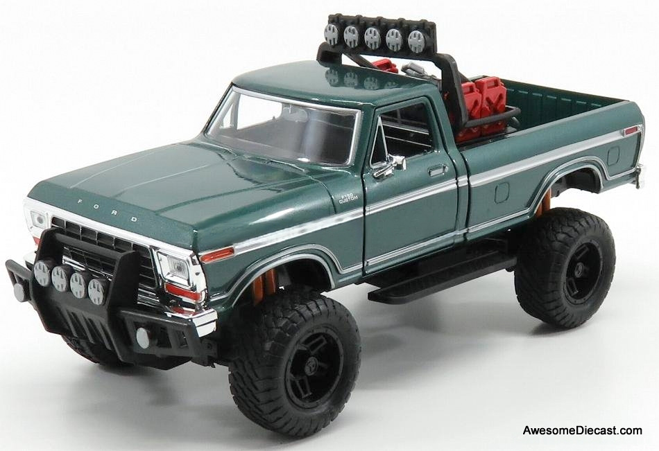 1979 Ford F-150 Custom, Green 1:24 Diecast Model by Motor Max