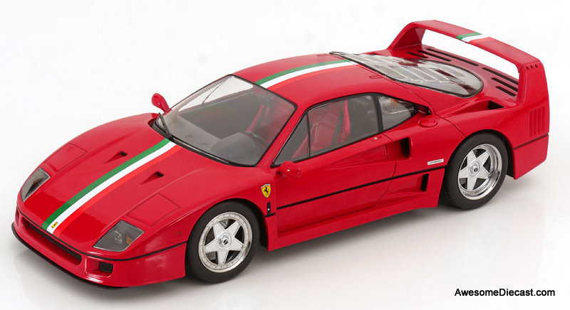 Ferrari F40 Italia Design 1:18 Diecast Model Car by KK Scale