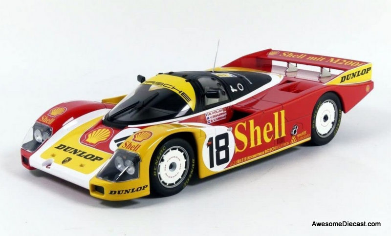 Porsche 962 #18 1988 24Hr Le Mans Shell Livery 1:18 Diecast Model Car by Norev