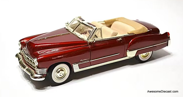 1949 Cadillac Coupe DeVille Convertible - Apple Red 1:18 Diecast Car Model by Road Signature