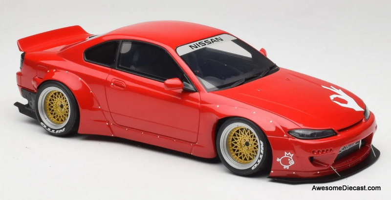 2014 Nissan Silvia (S15) Coupe Rocket Bunny, Red 1:18 Resin Cast Model by Otto