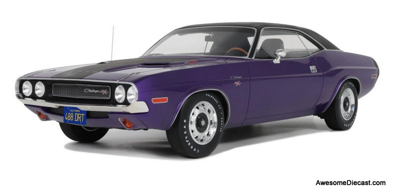 1970 Dodge Challenger R/T, Plum Crazy 1:12 Resin Cast Model by Otto