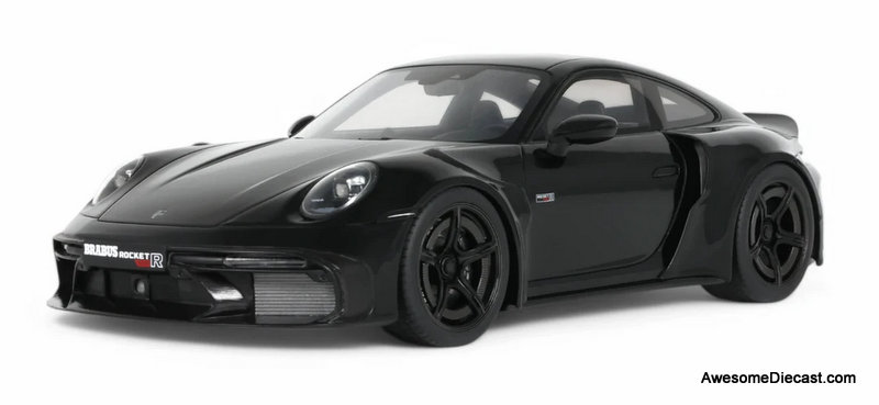 Porsche 911 992 Brabus 900 Rocket-R, Black 1:18 Resin Cast Model by GT Spirit
