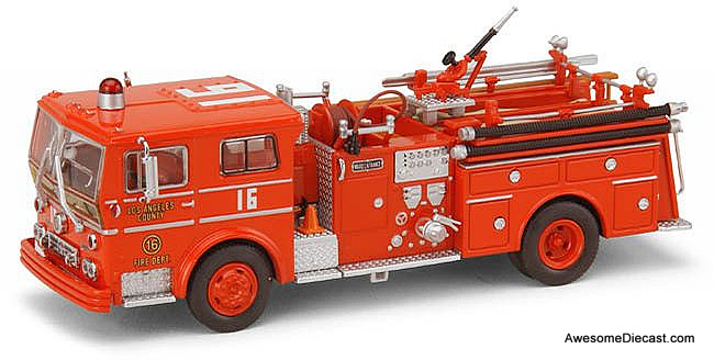 LACoFD Ward LaFrance Engine 16 - Red 1:64 Diecast Model by Code 3
