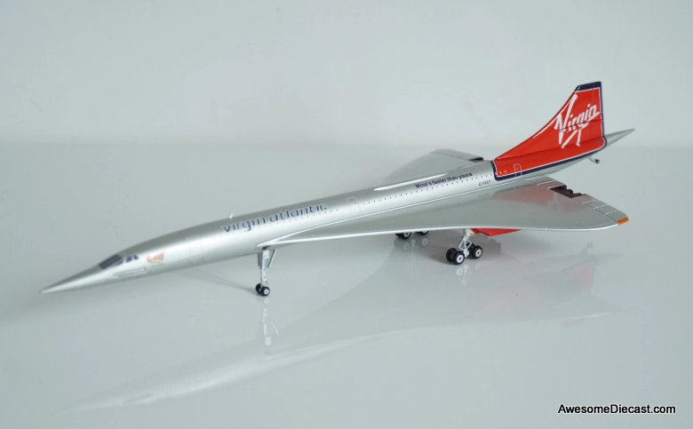 Concorde: Virgin Atlantic Airways (Reg # G-FAST) "Mines Faster Than Yours" 1:200 Diecast Model Plane by JFI