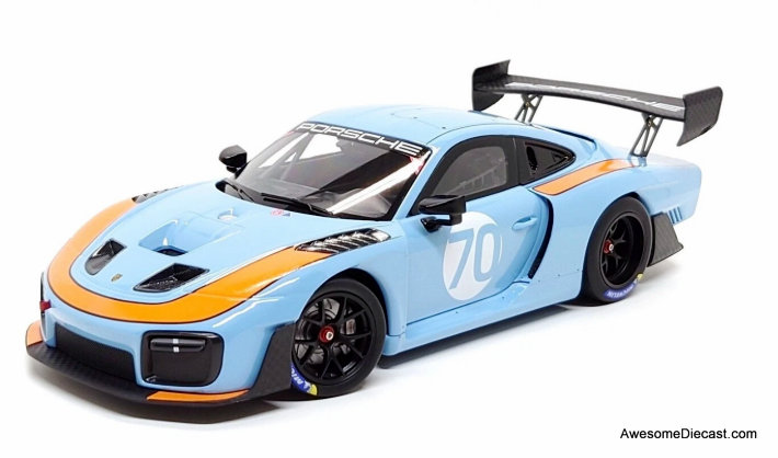 Porsche 935/19 #70 2019 Group Zuid, Gulf Blue 1:18 Diecast Model Car by Minichamps