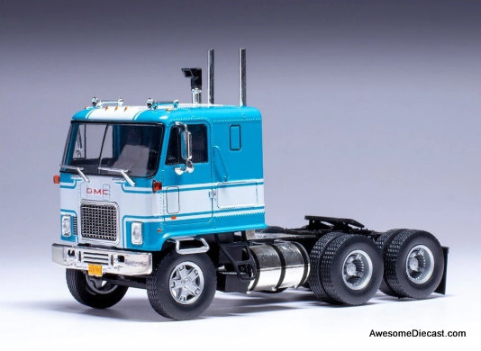 1970 GMC Astro 95 COE, Blue/White 1:43 Diecast Model Truck by IXO 1970 GMC Astro 95 COE, Blue/White 1:43 Diecast Model Truck by IXO
