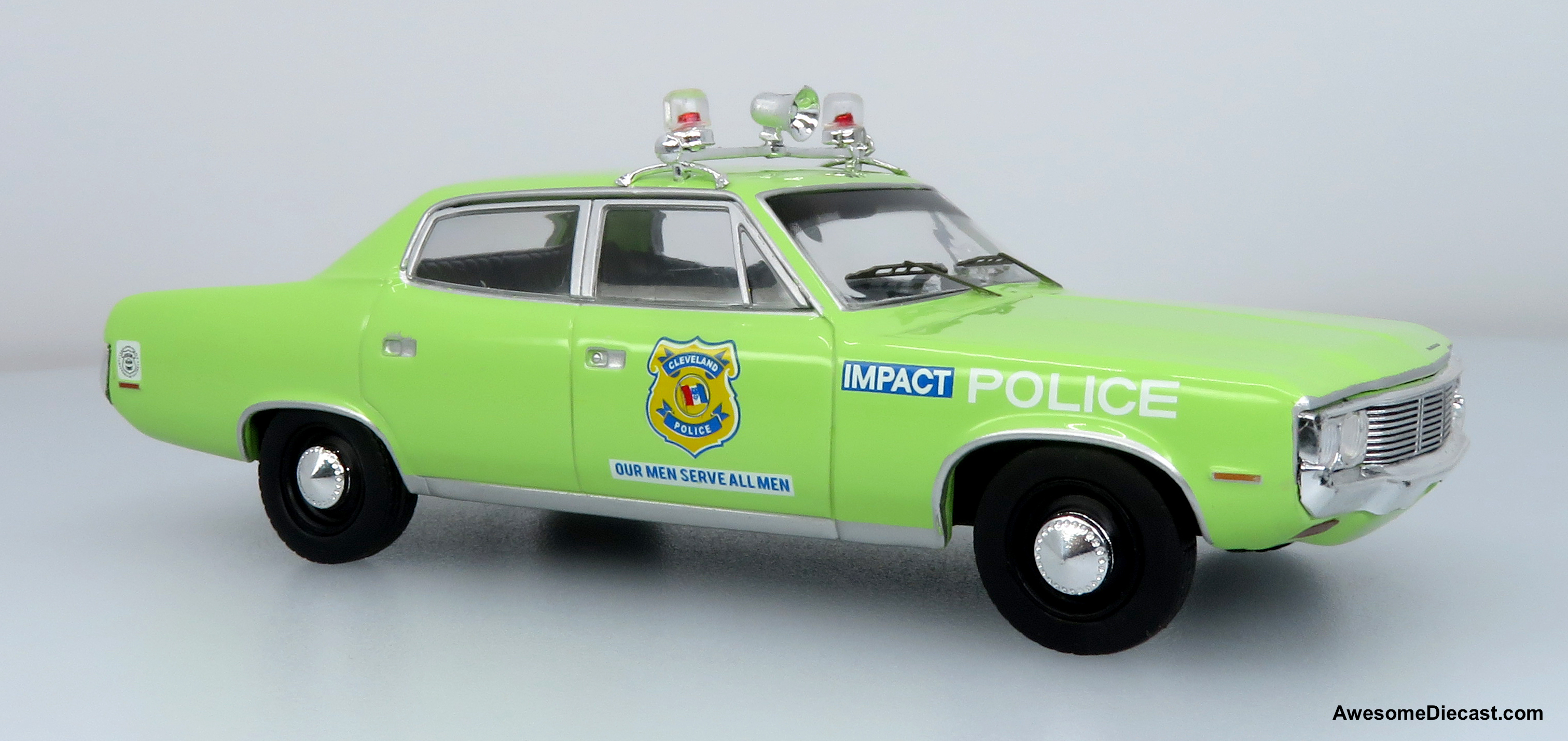 1972 AMC Matador Police Car: Cleveland Police Department 1:43 Diecast Model Car by Iconic Replicas