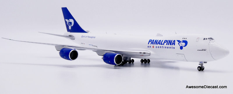 Boeing 747-8F: Panalpina (Reg #N850GT) 1:400 Diecast Model Plane by JC Wings