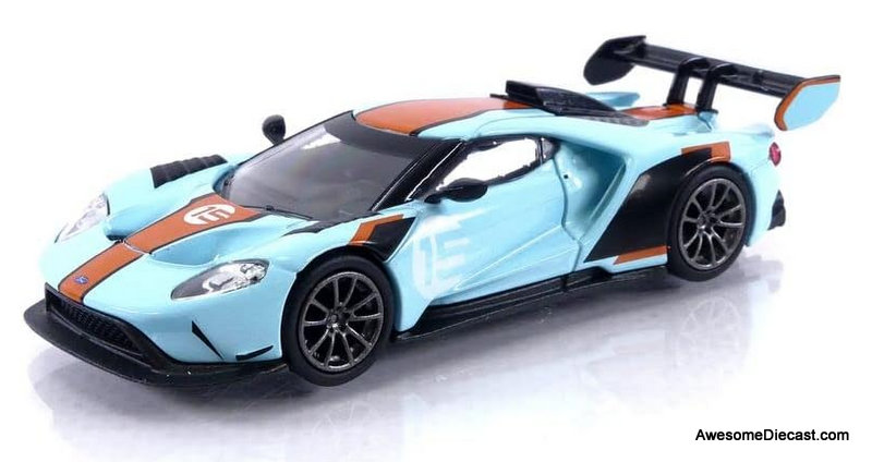 Ford GT Mk II #15 Blue/Orange 1:64 Diecast Model Car by Mini GT