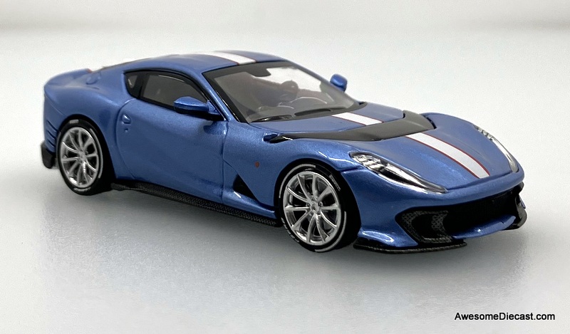 Ferrari FE812C Competizione, Blue Genziana 1:64 Diecast Model Car