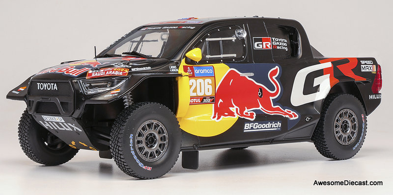 Toyota GR DKR Hilux EVO #206 2024 Dakar Rally 1:43 Diecast