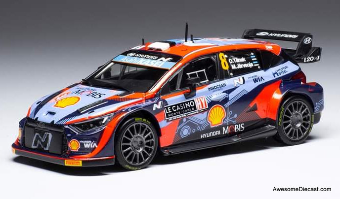 Hyundai i20 Rally 1 Hybrid #8 1:43 Diecast Model Car by IXO