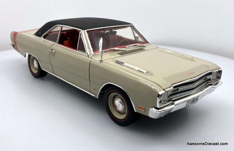 1969 Dodge Dart, Coffee w/Black Top 1:18 Diecast Model Car by