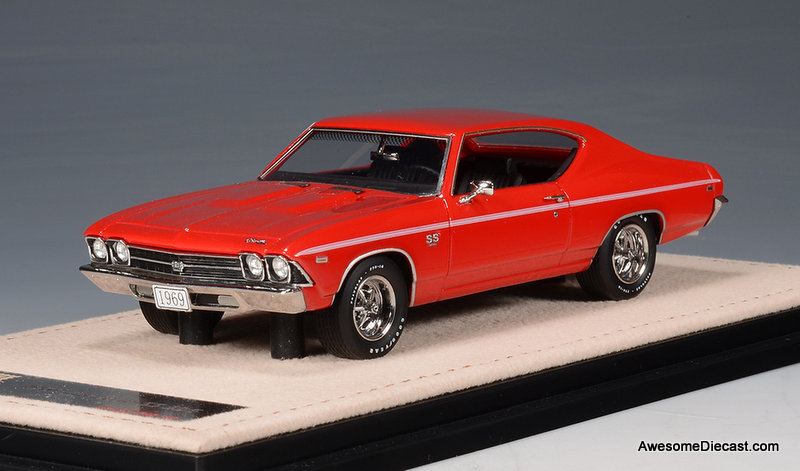 1969 Chevrolet Chevelle SS 396, Red 1:43 Resin Cast Model Car by Stamp Models