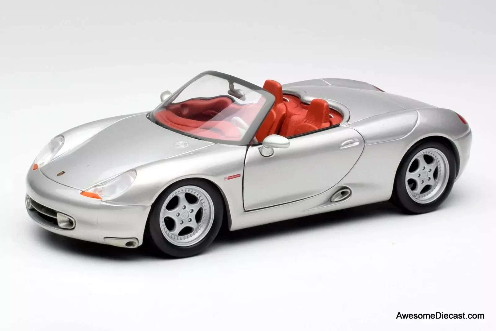 Porsche Boxster Convertible, Grey 1:18 Diecast Model Car by Maisto