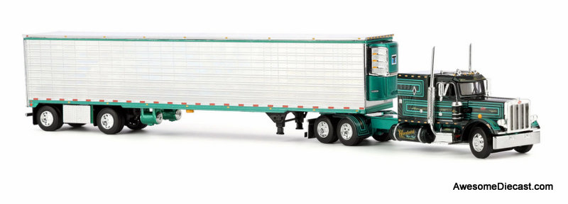Peterbilt 359 w/53ft Utility Reefer Trailer: Hardwick Motor Freight 1:64 Diecast Model Truck DCP by FG