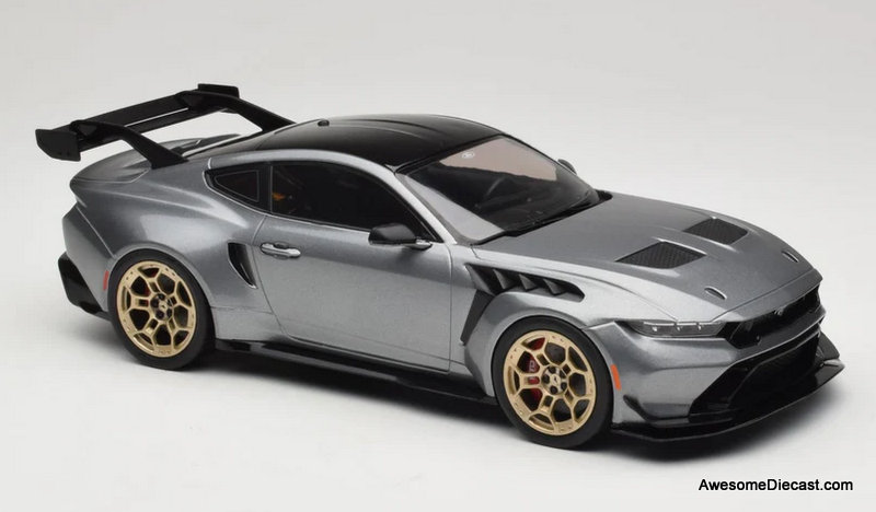 2025 Ford Mustang GTD, Gray 1:18 Diecast Model Car by IXO