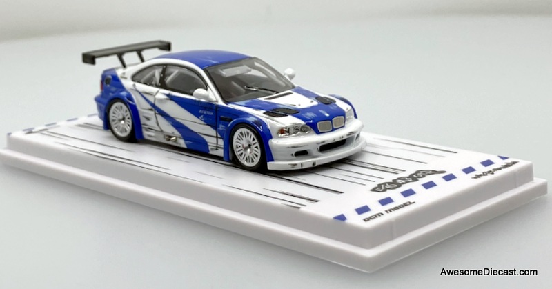 BMW M3 GTR, Need For Speed Comic 1:64 Diecast Model Car by DCM Model