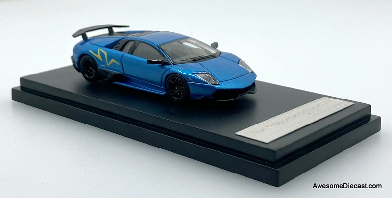 Lamborghini Murcielago LP670-4, Nila Blue 1:64 Diecast Model Car