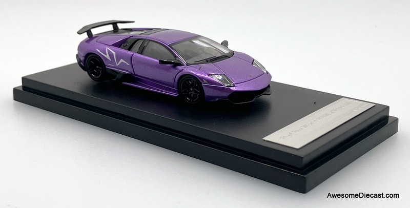 モコレア! Lamborghini Murcielago LP670-4, Viola Metallic 1:64 Diecast Model