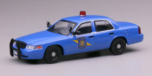 Ford Crown Victoria: Michigan State Police 1:64 Diecast Model Car by 596 Model