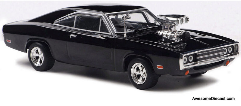 1970 Dodge Charger w/Blown Engine, Black 1:43 Diecast Model Car by IXO