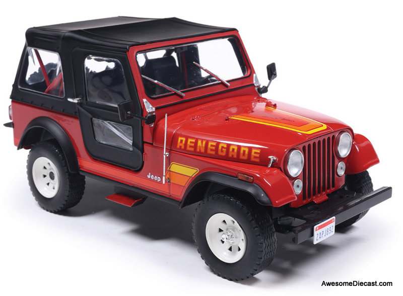 1983 Jeep Renegade, Sebring Red 1:24 Diecast Model Car by IXO