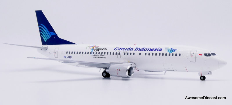 Boeing 737-800: Garuda Indonesia (Reg #PK-GZI) "Visit Indonesia 2008" 1:200 Diecast Model Plane by JC Wings