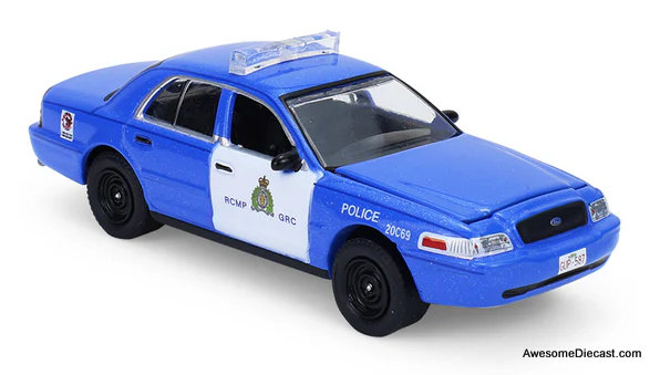 2008 Ford Crown Victoria Police Interceptor: Royal Canadian Mounted Police (Canada Special Edition) 1:64 Diecast Model Car by Greenlight