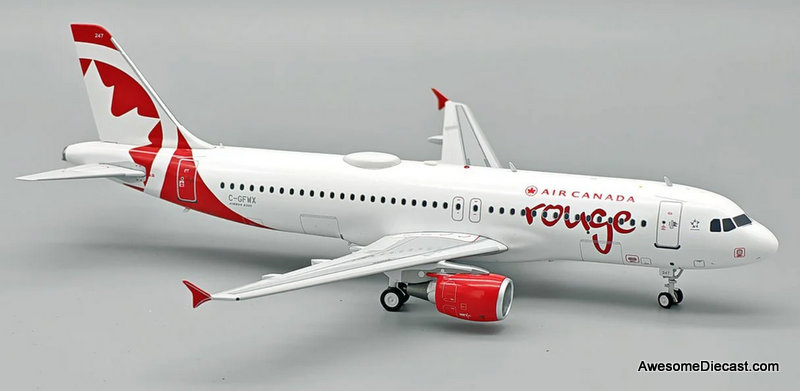 Airbus A320: Air Canada Rouge (Reg # C-GFWX) 1:200 Diecast Model Plane by Inflight 200