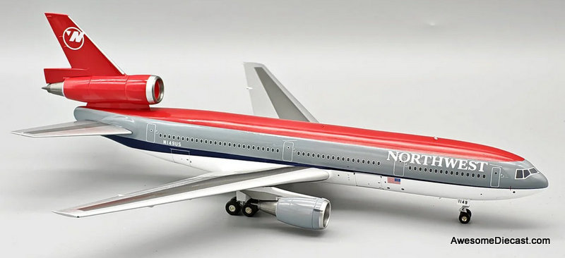 McDonnell Douglas DC-10-40: Northwest Airlines (Reg#N149US) 1:200 Diecast Model Plane by B-Models