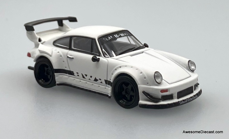 Porsche 930 RWB, White 1:64 Diecast Model Car by Model M