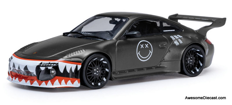 Porsche 997 Old & New, Metallic Gray 1:43 Diecast Model Car by IXO