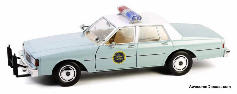 1987 Chevrolet Caprice 9C1: U.S. Border Patrol 1:18 Diecast Model Car by Greenlight