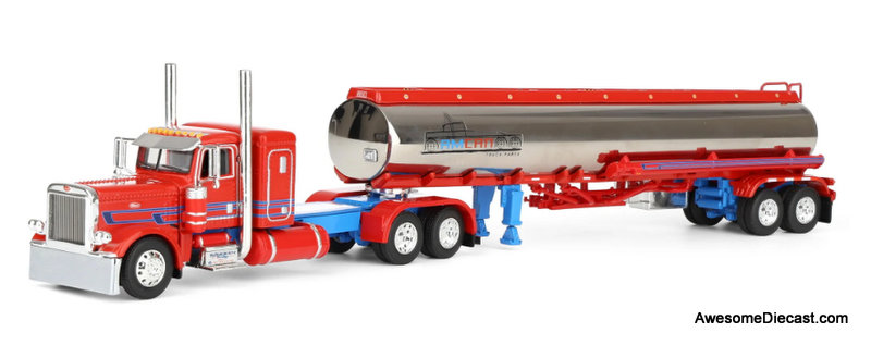 Peterbilt 389 Sleeper Tractor w/Heil Fuel Tanker: Sancken Trucking, Amcan, 1:64 Diecast Model Truck DCP by First Gear