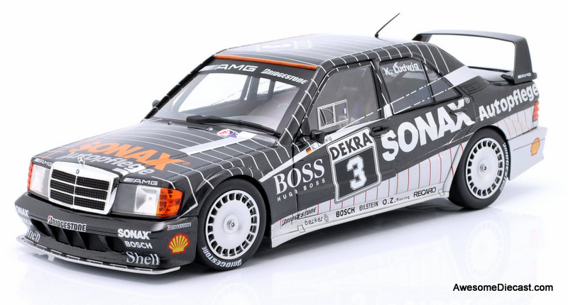 1992 Mercedes-Benz 190E 2.5-16 Evo II #3 DTM Champion 1:18 Diecast Model Car by Werk83