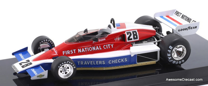 1976 Penske PC4 Formula 1 Race Car #28 (John Watson) 1:24 Diecast Model Car by DeAgostini