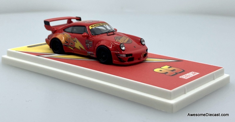 Porsche 964 RWB #95 Lightning McQueen Livery 1:64 Diecast Model Car by Cool Car